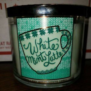Bath & Body Works White Mint Latte 3-Wick Candle